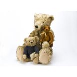 Three Dean’s Rag Book Co limited edition teddy bears, A very large Wallace, 30 of 100; Wilfred and