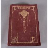 A bound edition of Richard Wagners Tannhauser, the art nouveau suede leather cover illustrated