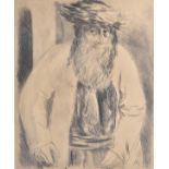 Adolphe Féder (1886-1943) etching, 'Portrait of a Rabbi', signed in pencil to the margin, 28 cm x