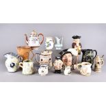 A large collection of miscellaneous jugs including a Royal Doulton Athos example and others