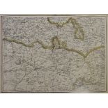 John Andrews (late 18th/early 19th Century) 'Map of the County Round the Camps near Bagshot',