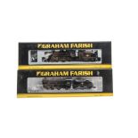 Graham Farish By Bachmann N Gauge Locomotives and Tenders, a duo of BR late-crest models in black