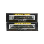 Graham Farish By Bachmann N Gauge Locomotives and Tenders, a duo of BR late-crest models in green