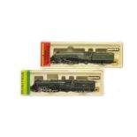 Hornby Minitrix N Gauge Locomotives and Tenders, a duo of BR models in green livery, comprising,