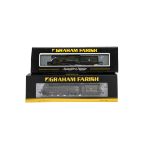 Graham Farish By Bachmann N Gauge Locomotives and Tenders, a duo of BR models in green livery,