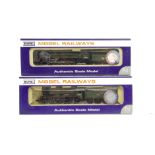 Dapol N Gauge Locomotives and Tenders, a duo of BR models in black livery, comprising, ND-075A,