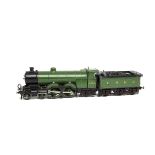 A Finescale O Gauge Ex-GNR Ivatt 'Large Atlantic' Locomotive and Tender, finely made with