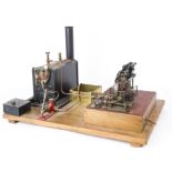A Fine Scratchbuilt Model Beam Engine by Michael Pearse with Stuart Turner Boiler, the single-