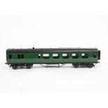 An Exley O Gauge Southern Railway Brake/3rd Coach, in SR green as no 6284, with interior