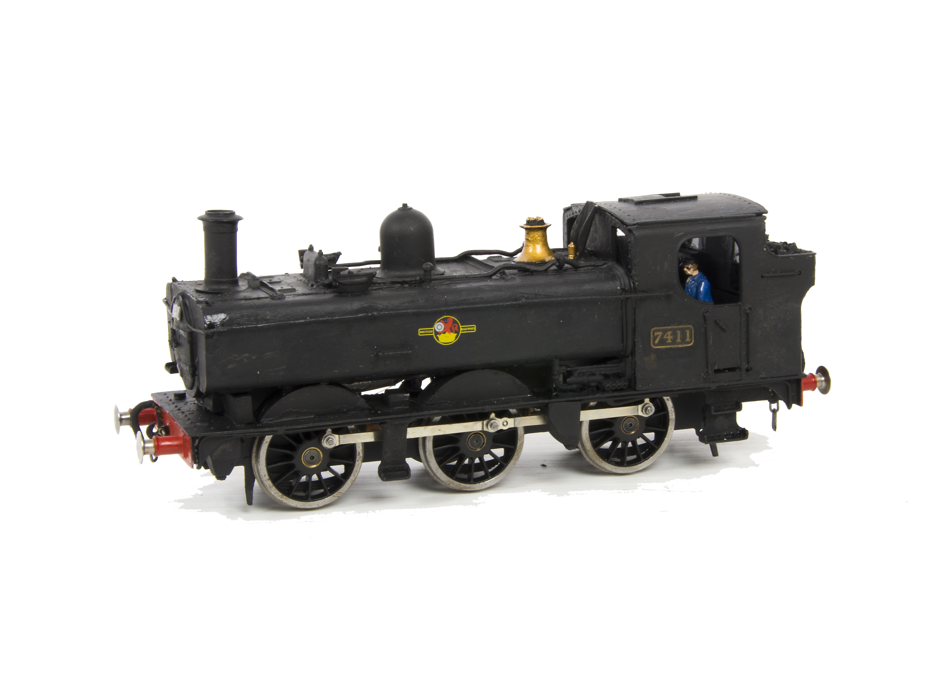 A Finescale O Gauge Ex-GWR 74xx Class 0-6-0 Pannier Tank Locomotive from Castle Kits Kit, reasonably