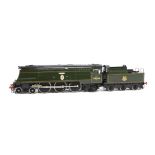 A Made-up Finescale O Gauge Ex-SR Bulleid 'Battle of Britain' Class Locomotive and Tender from