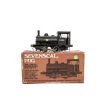 A Finescale O Gauge Kit-built Ex-L&YR 'Pug' 0-4-0 Saddle Tank Locomotive by Sevenscal, nicely made