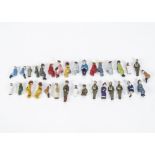 A Box of Reproduction O Gauge Figures, assorted people standing and seated, most for use on