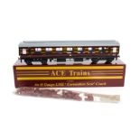 Two ACE Trains O Gauge 2/3-rail Individual LMS 'Coronation' Coaches and 1 Interior Detailing Kit, in
