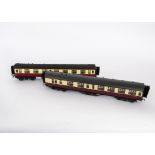 Two Kitbuilt/Adapted Finescale O Gauge BR Mark 1 Coaches, comprising brake/composite no S6728 in