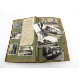 A Bassett-Lowke and H G Franklin Scrap Album, a postcard album containing, photographs, postcards