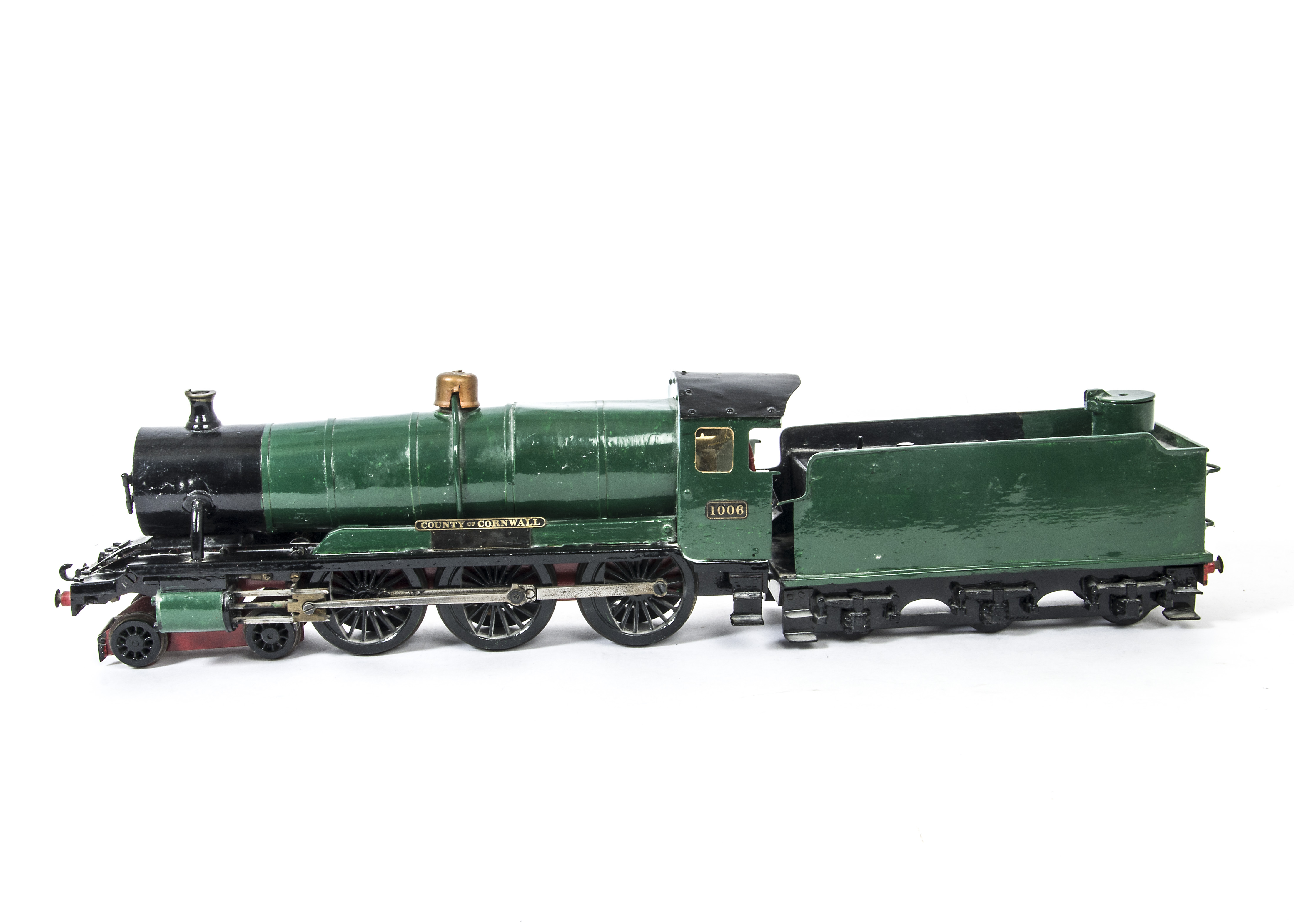 A Scratchbuilt Gauge 1 Live Steam GWR 'County' Class 4-6-0 Locomotive and Tender Project, of semi-