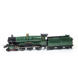 A Scratchbuilt Gauge 1 Live Steam GWR 'County' Class 4-6-0 Locomotive and Tender Project, of semi-