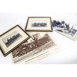 Edwardian and Later Steam Locomotive Photographs and Prints, a pair of Edwardian images of LSWR