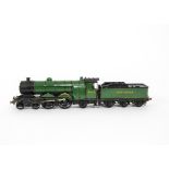 A Finescale O Gauge Kit-built SR 'H2' Class 'Atlantic' 4-4-2 Locomotive and Tender, from a nickel-