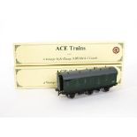 Two ACE Trains O Gauge 2/3-rail Individual C/13 BR (SR) Mark 1 Coaches and Darstaed 'Stove' Van,