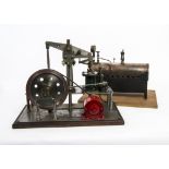 A Scratch-built Single-Cylinder Live Steam Beam Engine and Boiler, the engine to a slightly basic