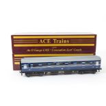 Three ACE Trains O Gauge 2/3-rail Individual LMS 'Coronation' Coaches and 1 Interior Detailing