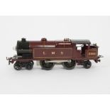 A Hornby O Gauge LMS No 2 6-volt Electric Tank Locomotive, a 4-4-2T in LMS crimson as no 2180,