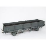 GWR 5" Gauge Open 'Tube' Wagon and 'Toad' Brake Van, both finished in GWR grey, G, some loss to