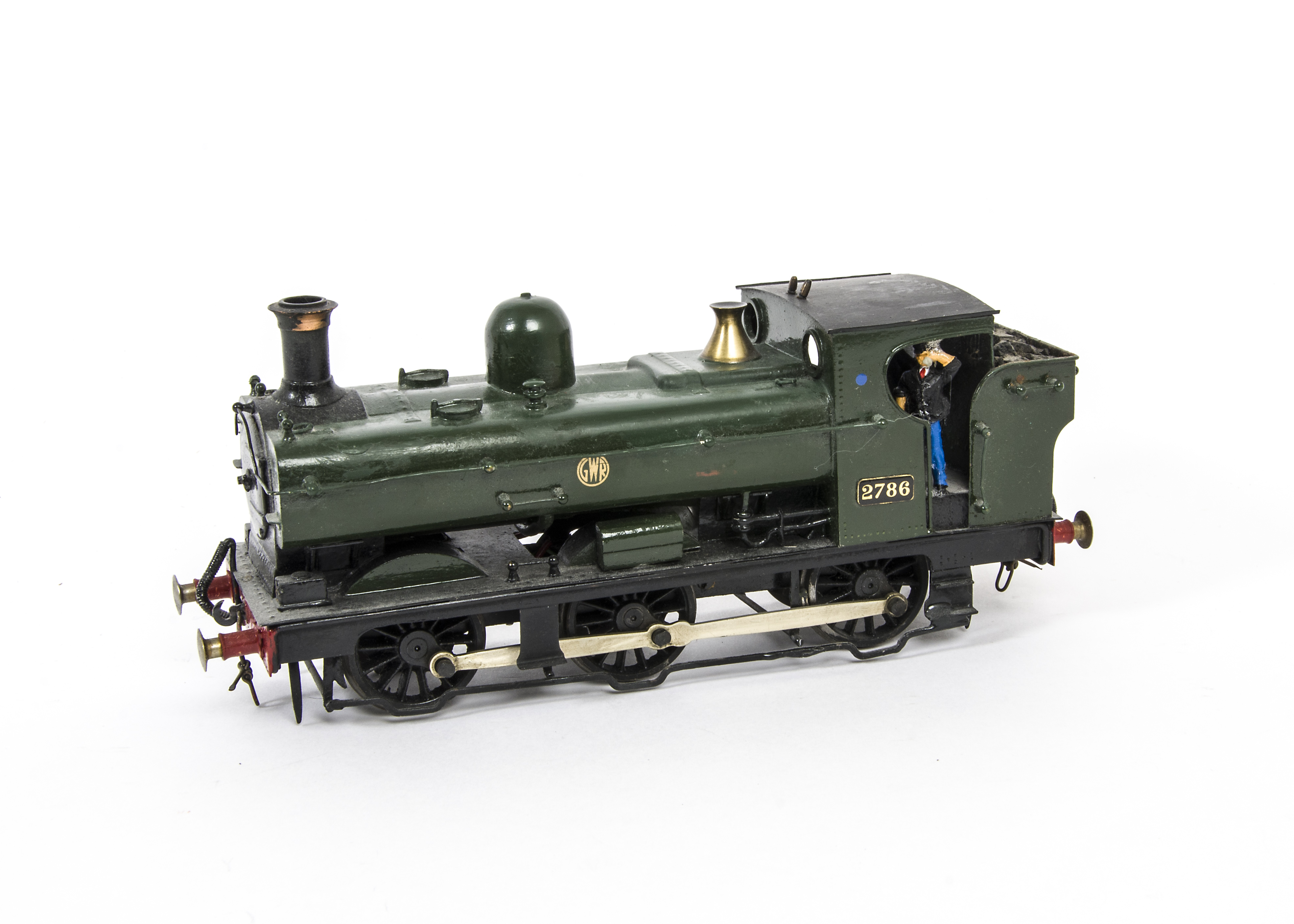 A Finescale O Gauge GWR 27xx Class 0-6-0 Pannier Tank Locomotive from Unknown Kit, reasonably well-