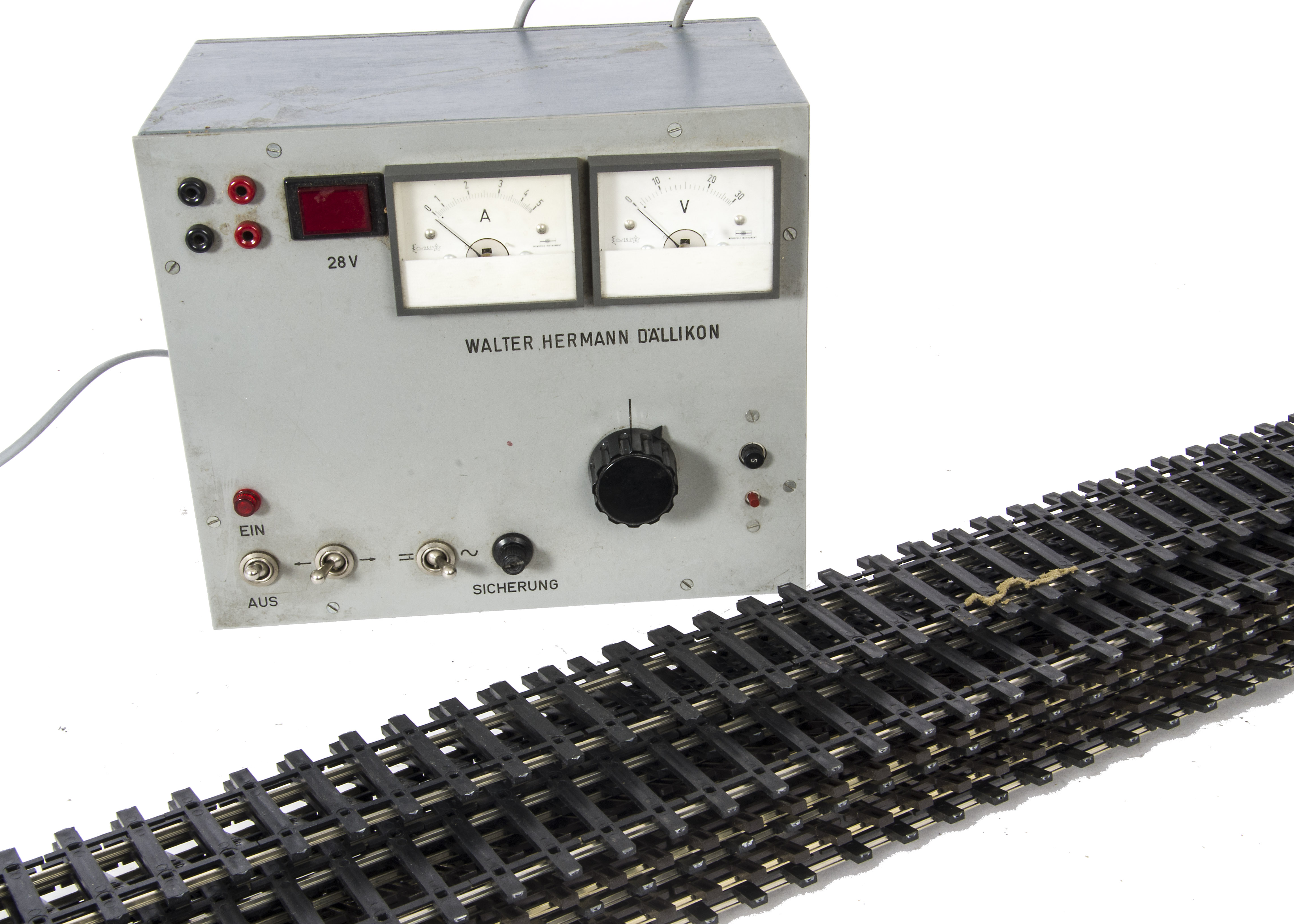 Various O Gauge and Other Track and W H Dällikon Control Unit, including approx 11 lengths finescale