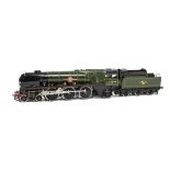 A Made-up Finescale O Gauge BR Rebuilt Bulleid 'Merchant Navy' Class Locomotive and Tender from