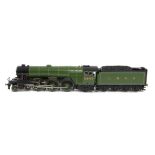 A Finescale O Gauge 12v Electric LNER Gresley A1/A3 Class Locomotive and Tender by Sunset Models (
