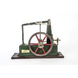 A 'Beam Andy' Single-Cylinder 'Grasshopper' Steam Engine, with 8" diameter flywheel, cylinder approx