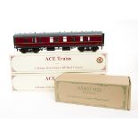Three ACE Trains O Gauge 2/3-rail Individual BR (LMR) Mark 1 Coaches and Darstaed 'Stove' Van, all