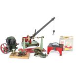 A Group of Model/Toy Steam Engine Accessories by Mamod and Others, Mamod items include an early