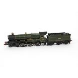 A Finescale O Gauge Kitbuilt Ex-GWR 'Castle' Class 4-6-0 Locomotive and Tender, from unknown brass