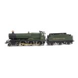 A Made-up Finescale O Gauge GWR 'Manor' Class Locomotive and Tender from Springside Models Kit,