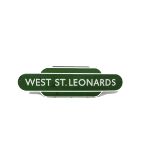 West St Leonards Station Totem Sign, a BR Southern Region enamelled station totem sign for West St