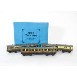 An ACE Trains O Gauge C/1 GWR Coach Set, comprising 1st Class, 3rd Class and Brake/3rd coaches,