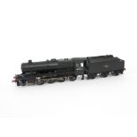A Finescale O Gauge Ex-LMS Stanier Class 8F 2-8-0 Locomotive and Tender from Unknown Kit, nicely