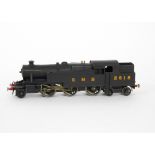 A Milbro O Gauge 2-(or 3-)rail LMS 2-6-4 Tank Locomotive, presently adapted for 2-rail running (