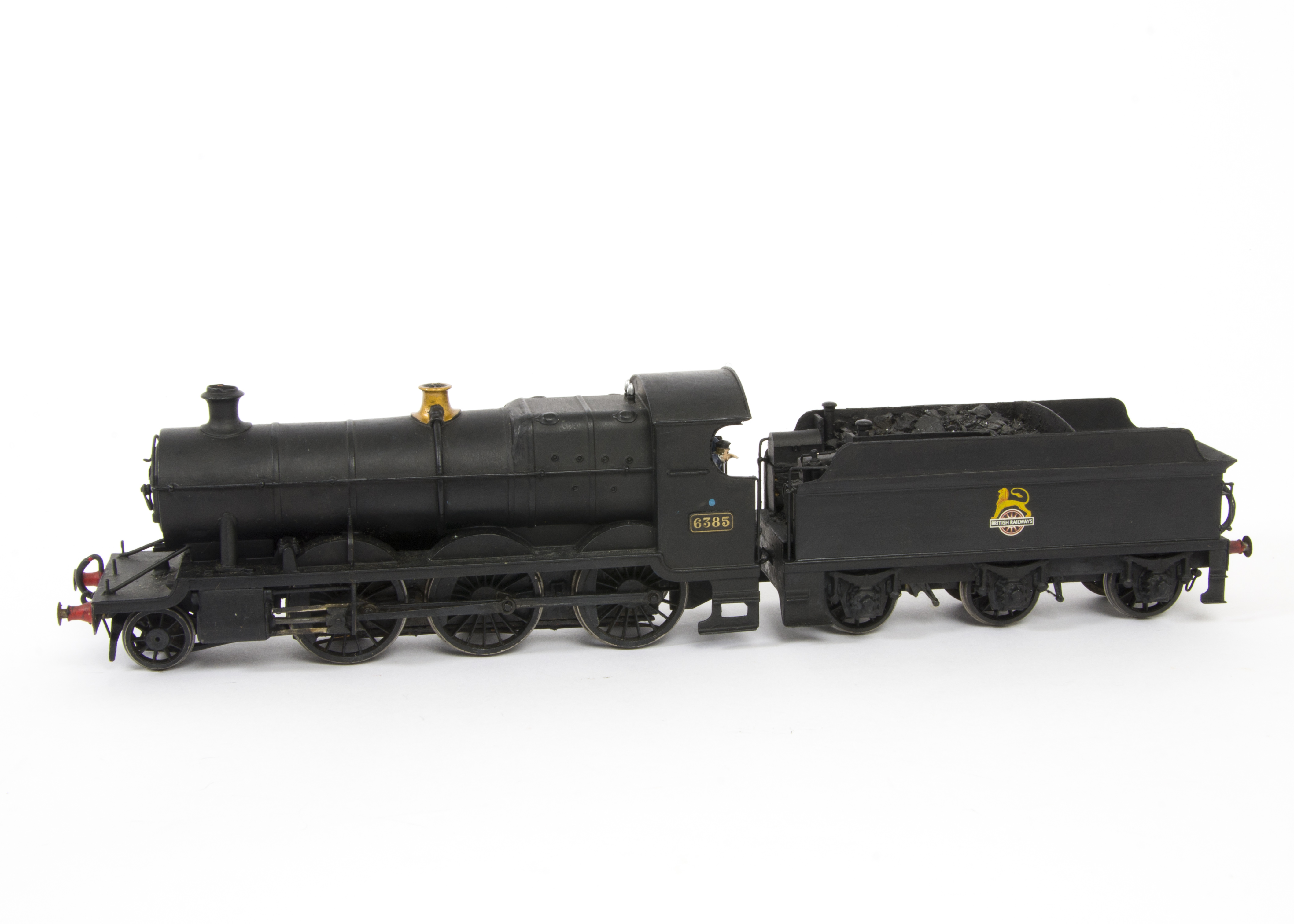 A Finescale O Gauge Ex-GWR 63xx 'Mogul' Class 2-6-0 Locomotive and Tender from Unknown Kit, possibly