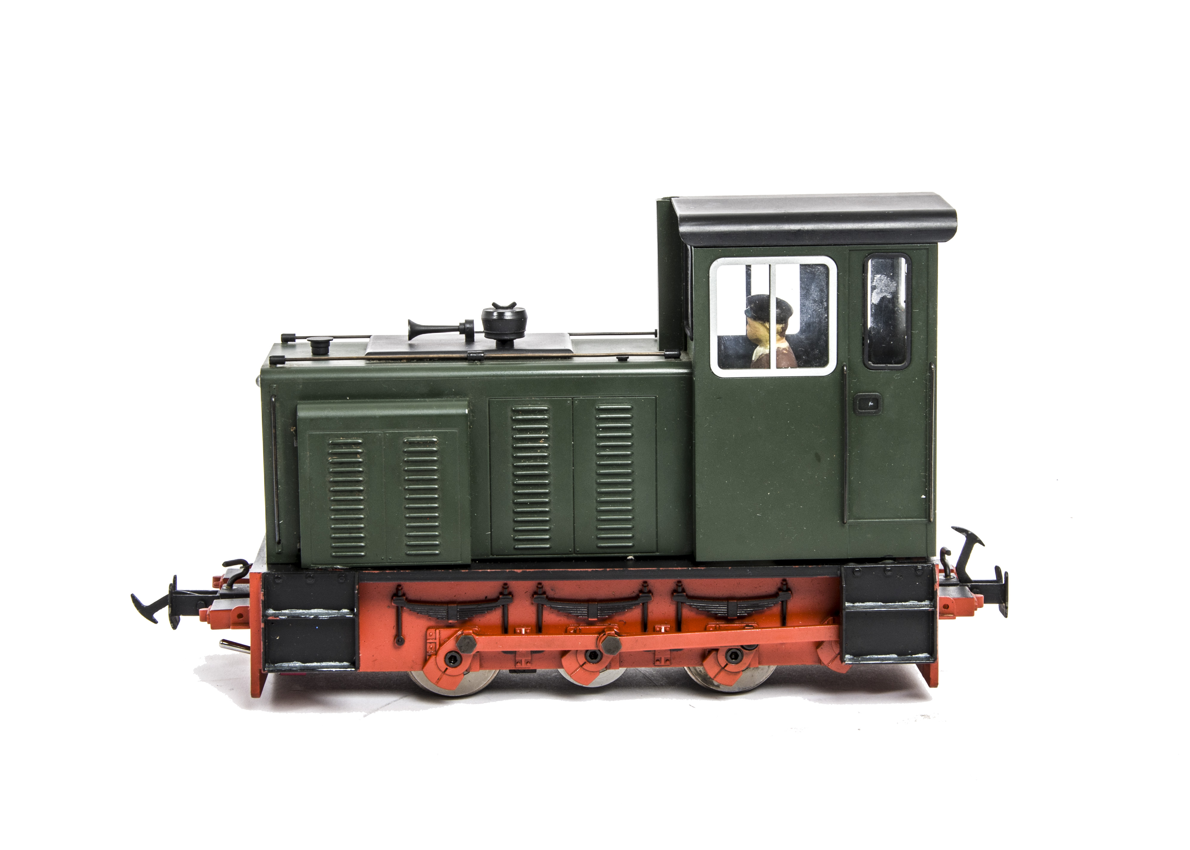 A Gauge O/1 Convertible Narrow Gauge Drewry Diesel Locomotive by Accucraft, for radio-controlled