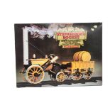 A Hornby 3½" Gauge G100 Live Steam Stephenson's Rocket Set, designed for gas-firing, complete with