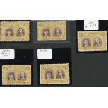 1910-13 Double Head Issue Perforated 14 Three Pence S.G. 134, Purple-brown and ochre, Long Gash...