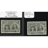 1910-13 Double Head Issue Perforated 14 Two Pence S.G. 129, Black and slate, Hook printing [7]...