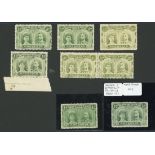 1910-13 Double Head Issue Perforated 14 Half Penny An unmounted mint selection comprising RJL 1...