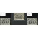 1910-13 Double Head Issue Perforated 14 Two Pence S.G. 128, Black and slate-grey, Long Gash pri...