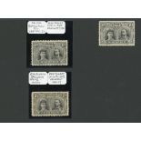 1910-13 Double Head Issue Perforated 14 Two Pence S.G. 126, Black and grey, Long Gash Printing...